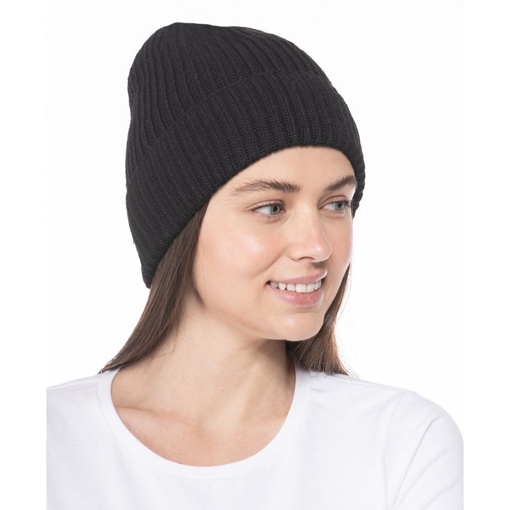 Style&Co Black Knit Beanie Oneโ Size